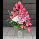 خرید جام گل کوچک شیشه ای صورتی