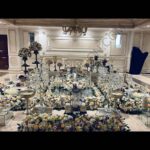 خرید دیزاین سفره عقد سفید زرد مجلسی