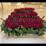 خرید سبد گل رز قرمز ساناز