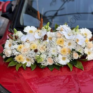 خرید گل آرایی ماشین عروس آلتین آی