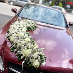 خرید گل آرایی ماشین عروس ایلسا