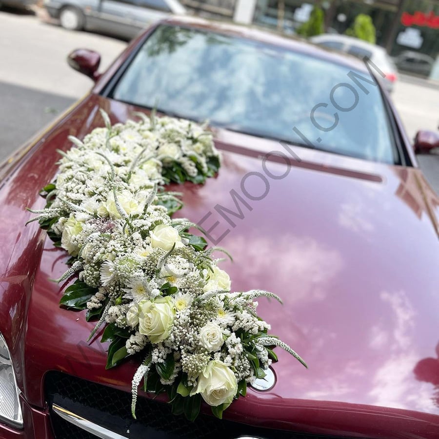 خرید گل آرایی ماشین عروس ایلسا