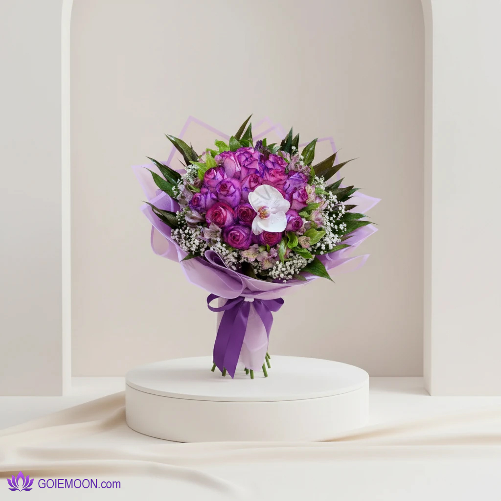 خرید دسته گل بنفشه خرید دسته گل بنفشه