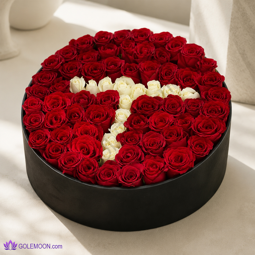 خرید باکس گل حرف T خرید باکس گل حرف T