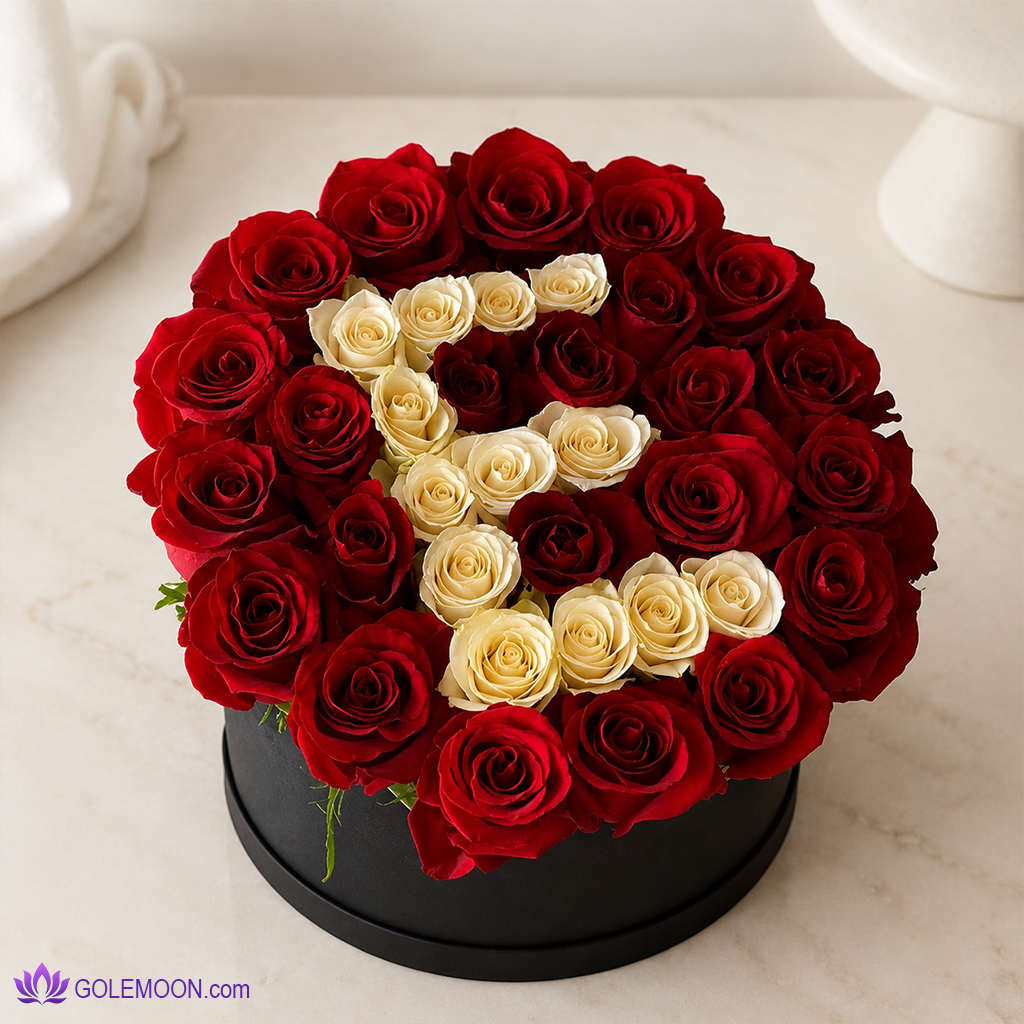 خرید باکس گل حرف e (2) خرید باکس گل حرف e