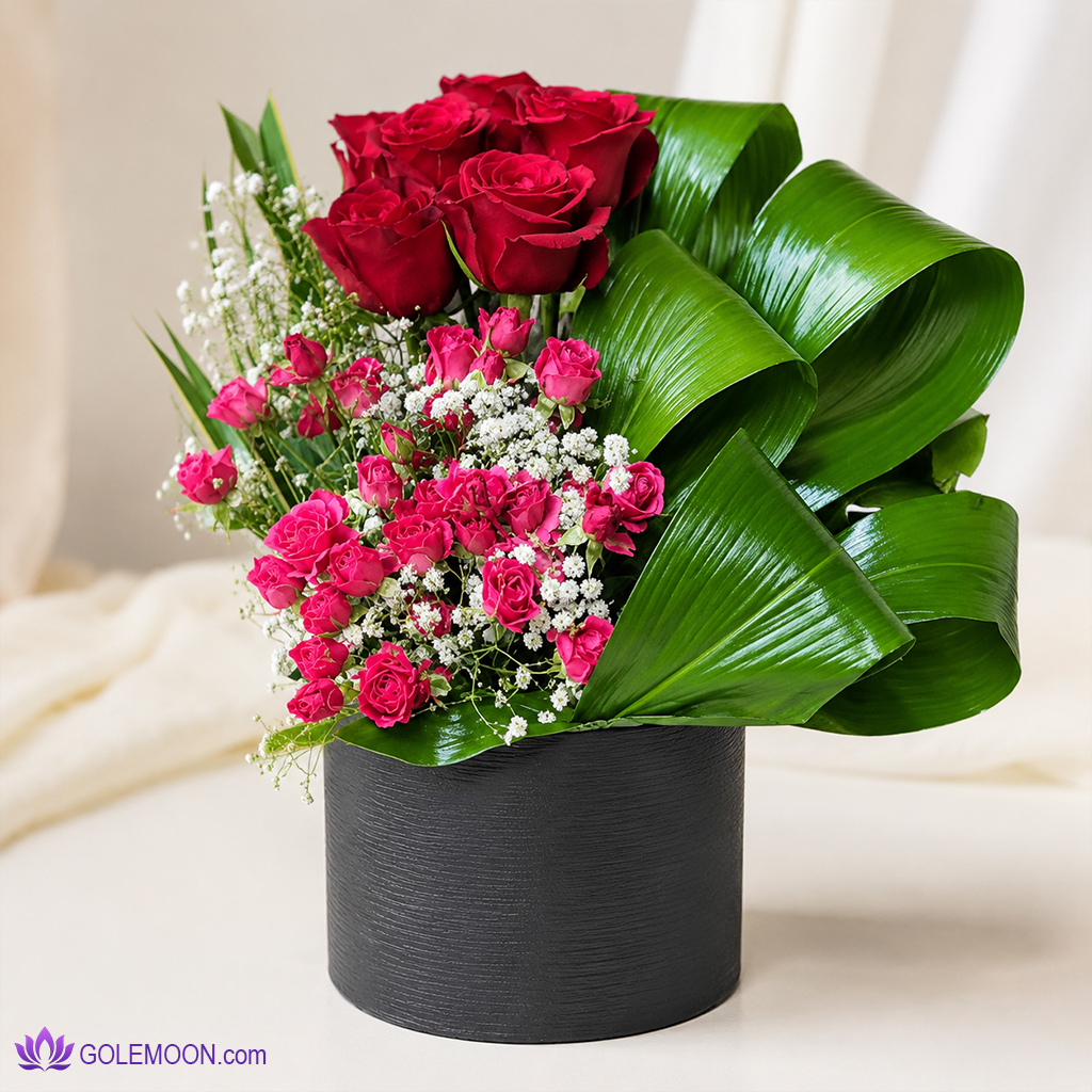 خرید باکس گل روزلا خرید باکس گل روزلا