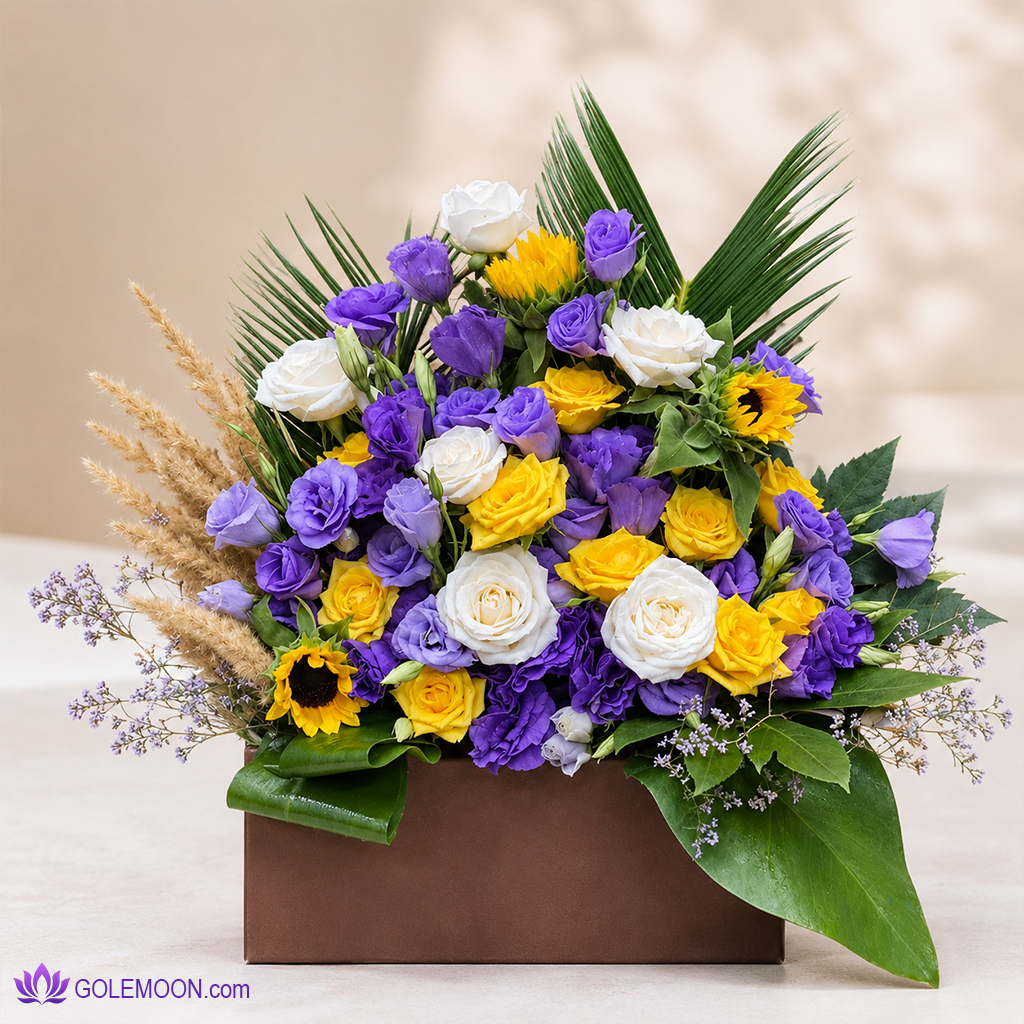 خرید باکس گل سیلوانا خرید باکس گل سیلوانا