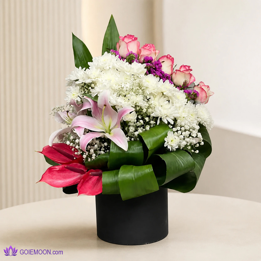 خرید باکس گل مونه خرید باکس گل مونه