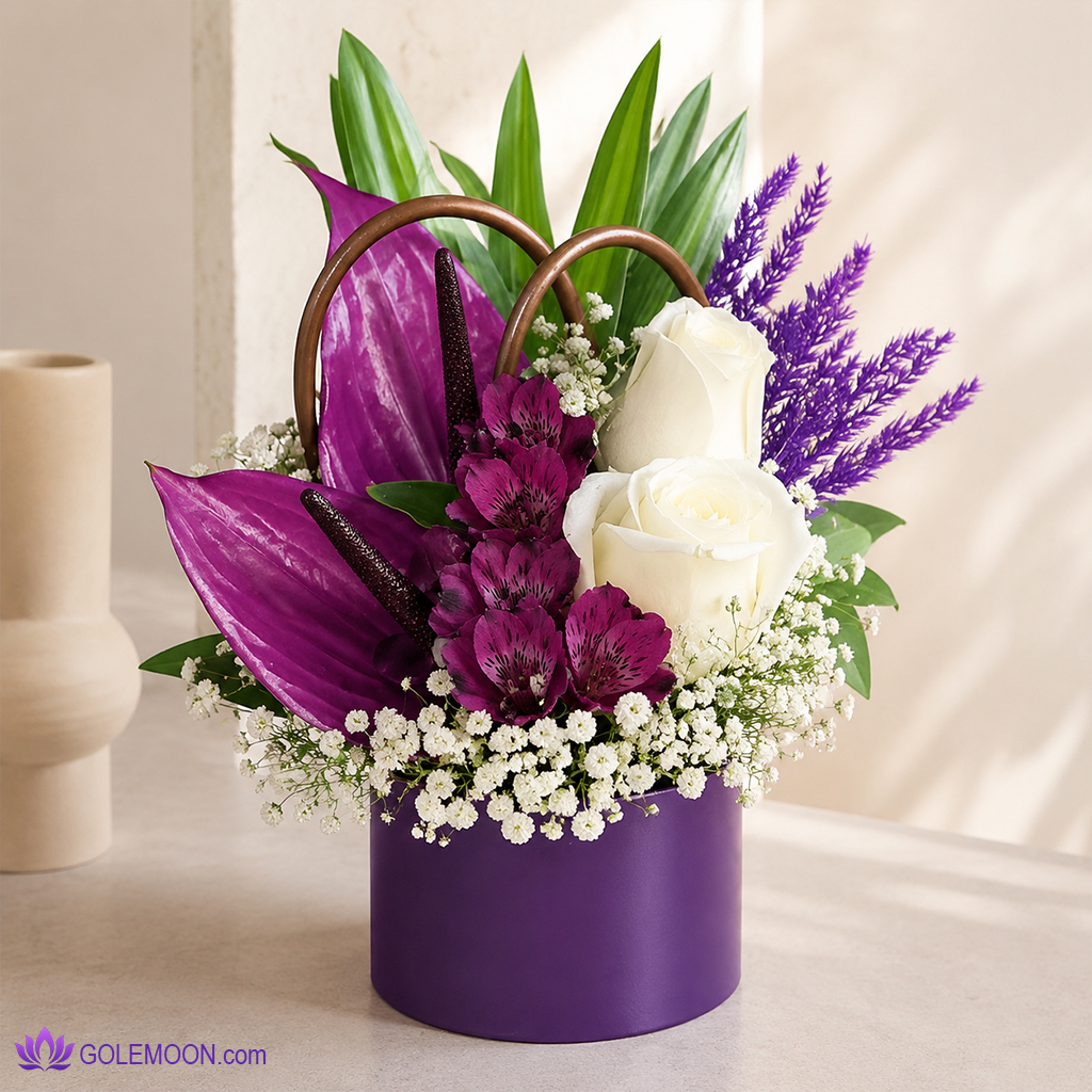 خرید سبد گل سولینا خرید سبد گل سولینا