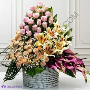 خرید سبد گل ماگنولیا