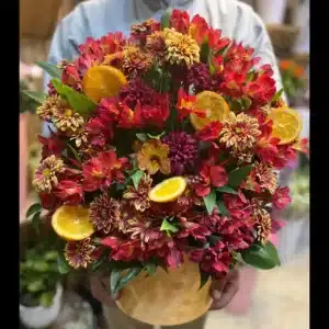خرید باکس گل و میوه آیشن