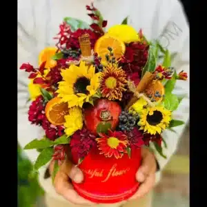 خرید باکس گل و میوه آیسان