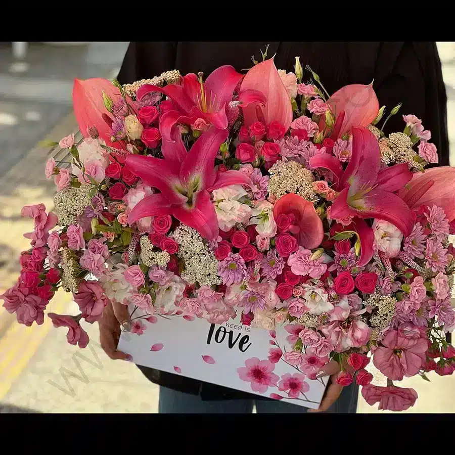 خرید باکس گل حوریا