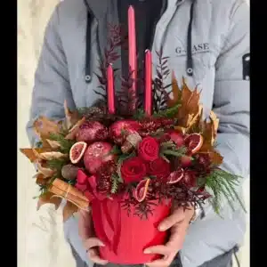 خرید باکس گل و میوه لیدا