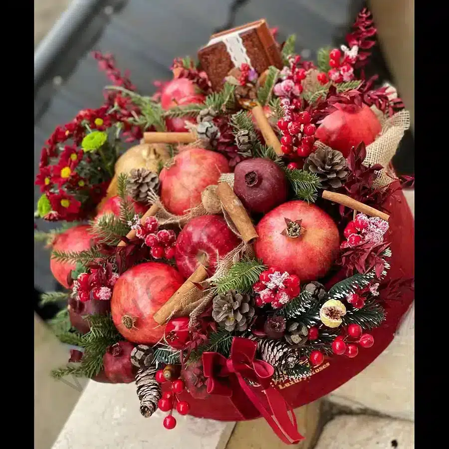 باکس گل و میوه لعیا خرید باکس گل و میوه لعیا