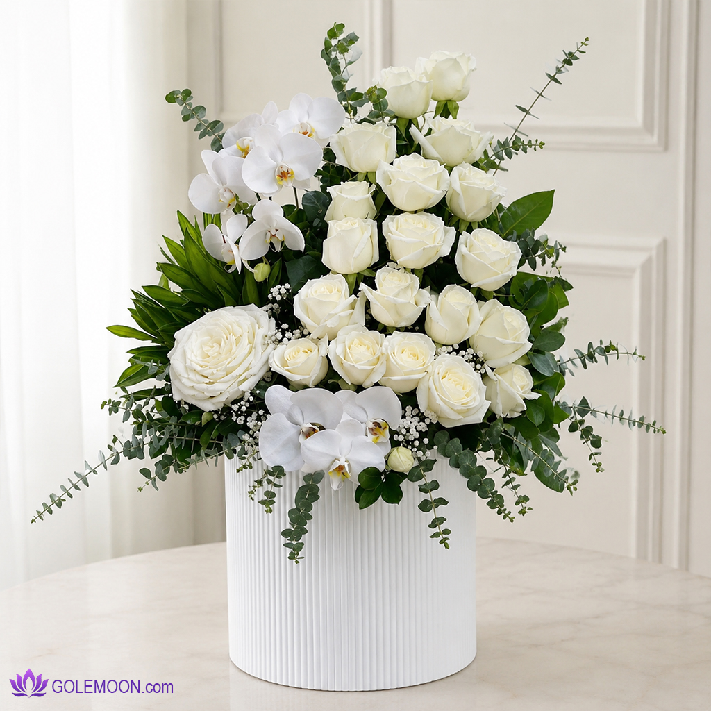 خرید باکس گل آناشید خرید باکس گل آناشید