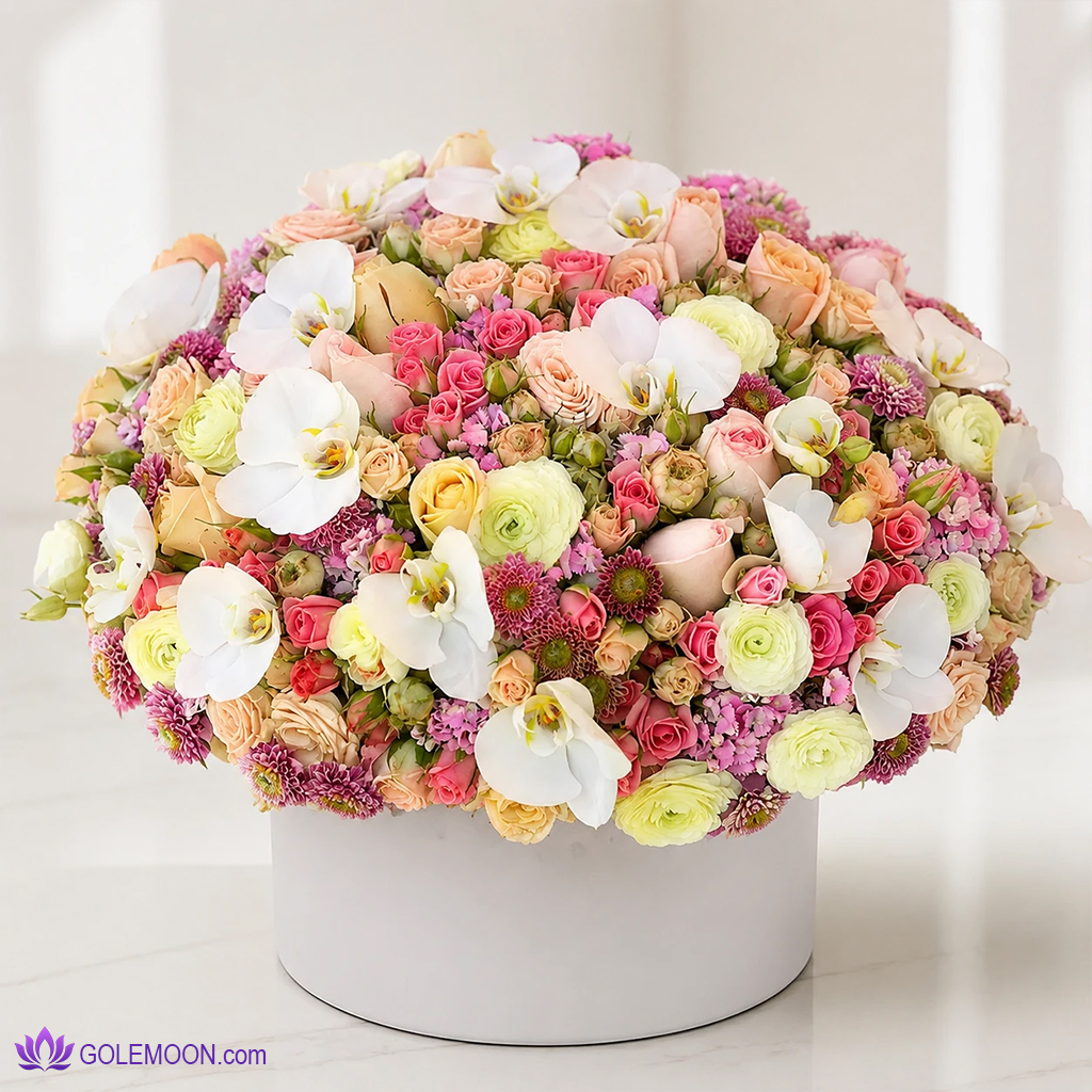 خرید باکس گل دلارام خرید باکس گل دلارام