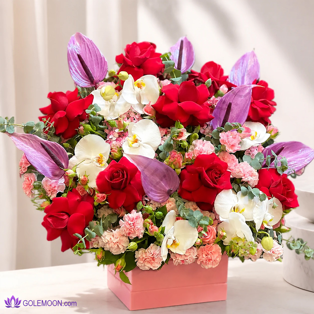 خرید باکس گل سلین خرید باکس گل سلین