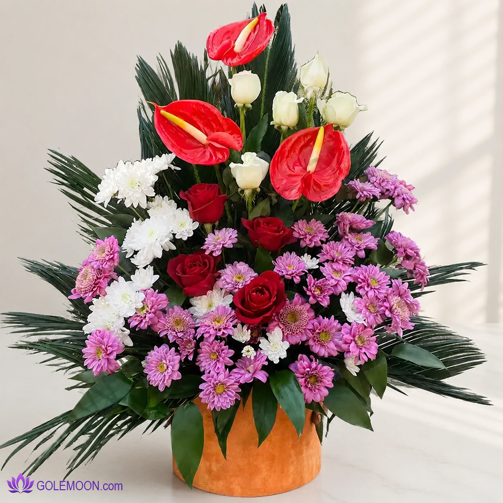 خرید باکس گل طراوت خرید باکس گل طراوت