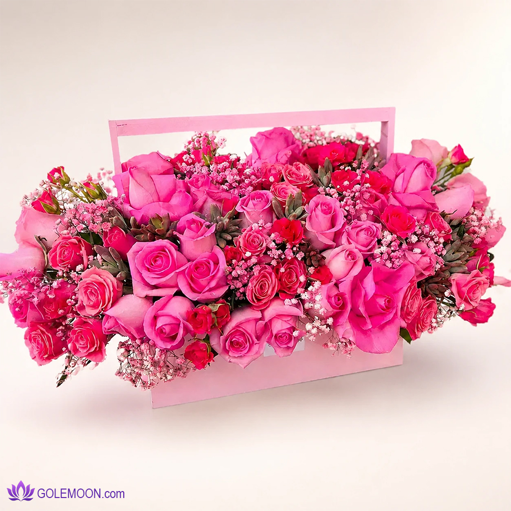 خرید باکس گل لاوین خرید باکس گل لاوین