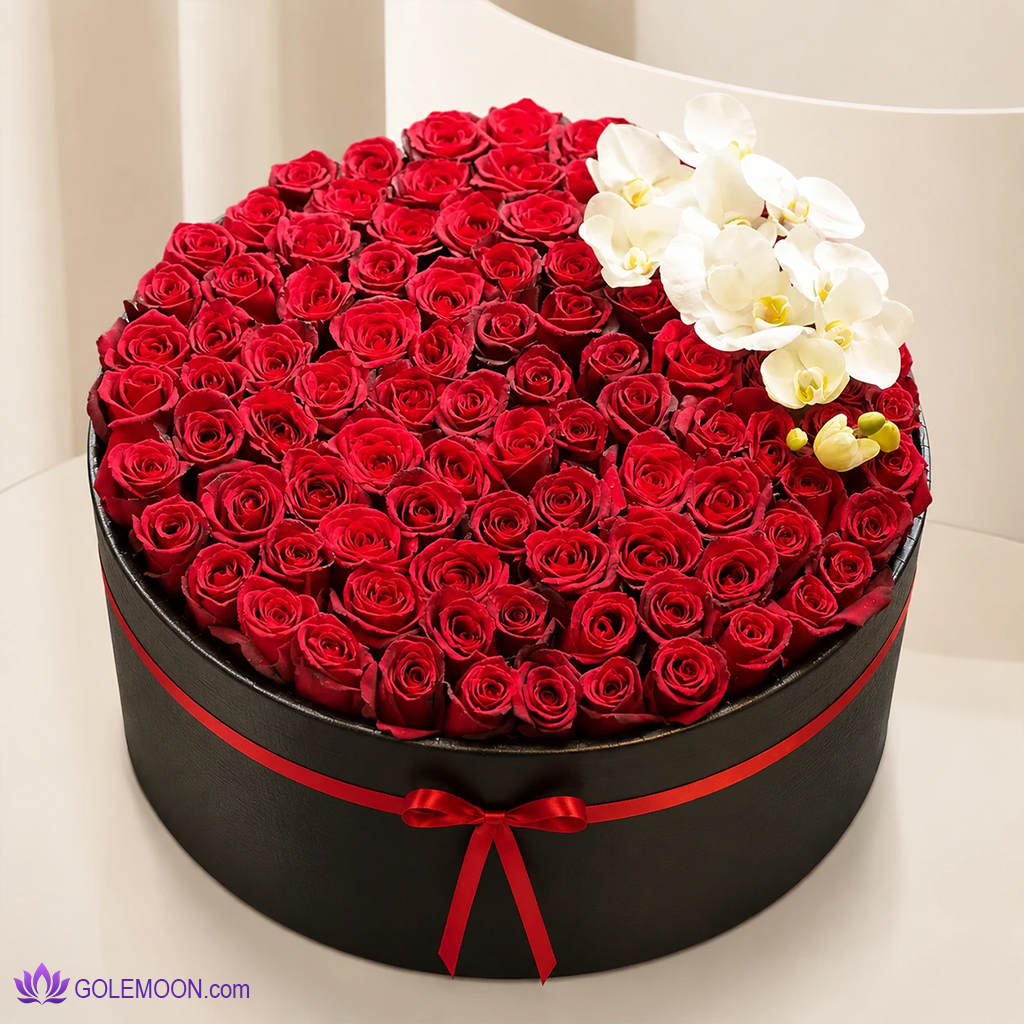 خرید باکس گل ژینا خرید باکس گل ژینا