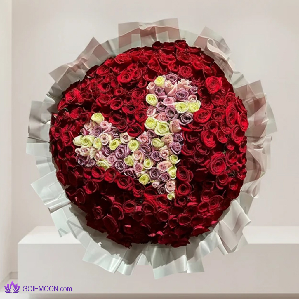 خرید دسته گل حرف V (2) خرید دسته گل حرف V
