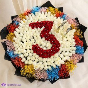 خرید دسته گل عدد 3