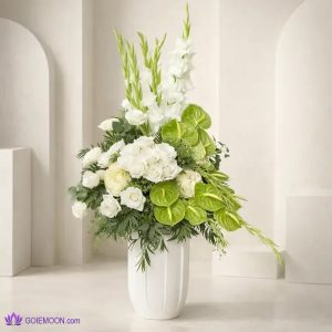خرید سبد گل ترحیم ماهک