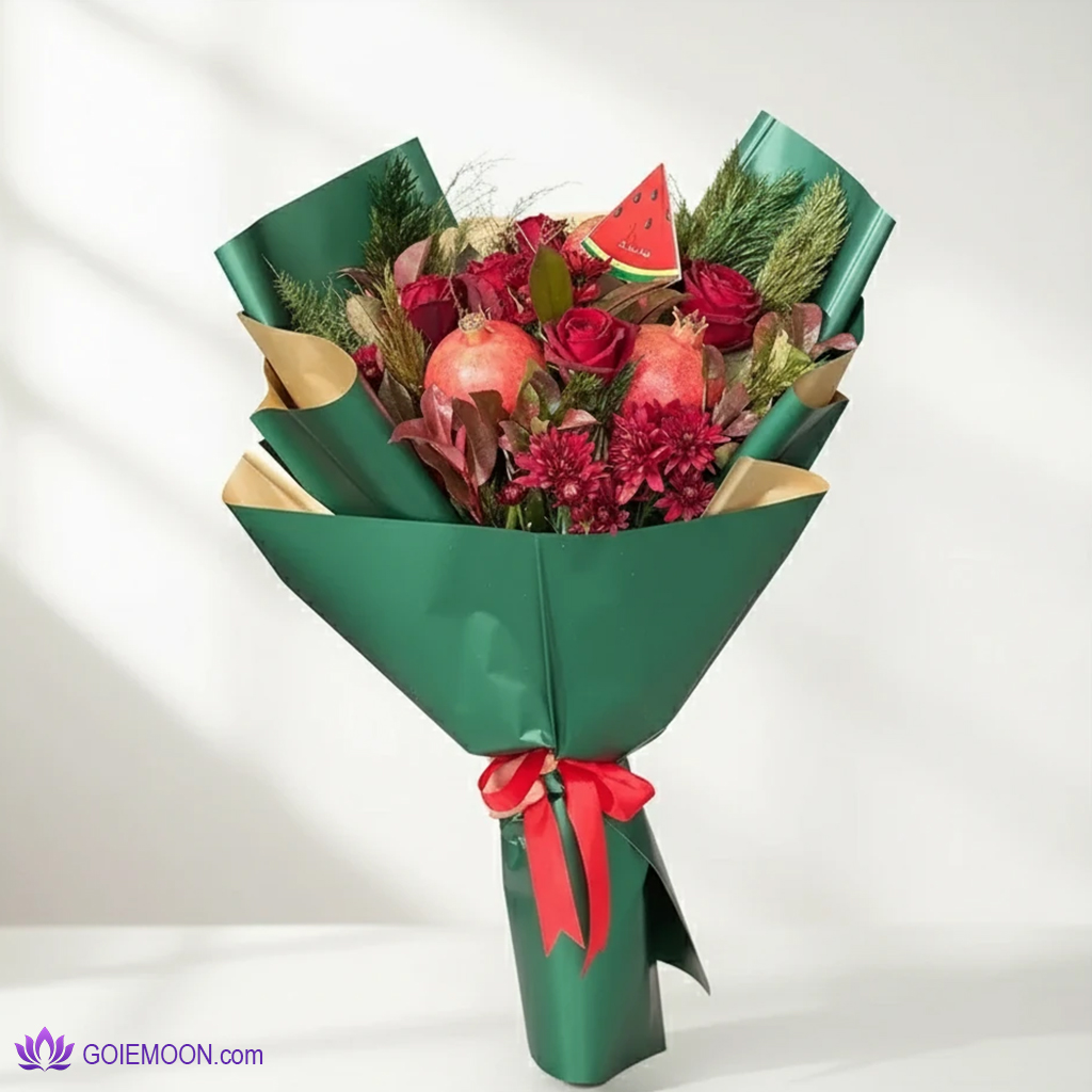 دسته گل و میوه آزاده خرید دسته گل و میوه آزاده