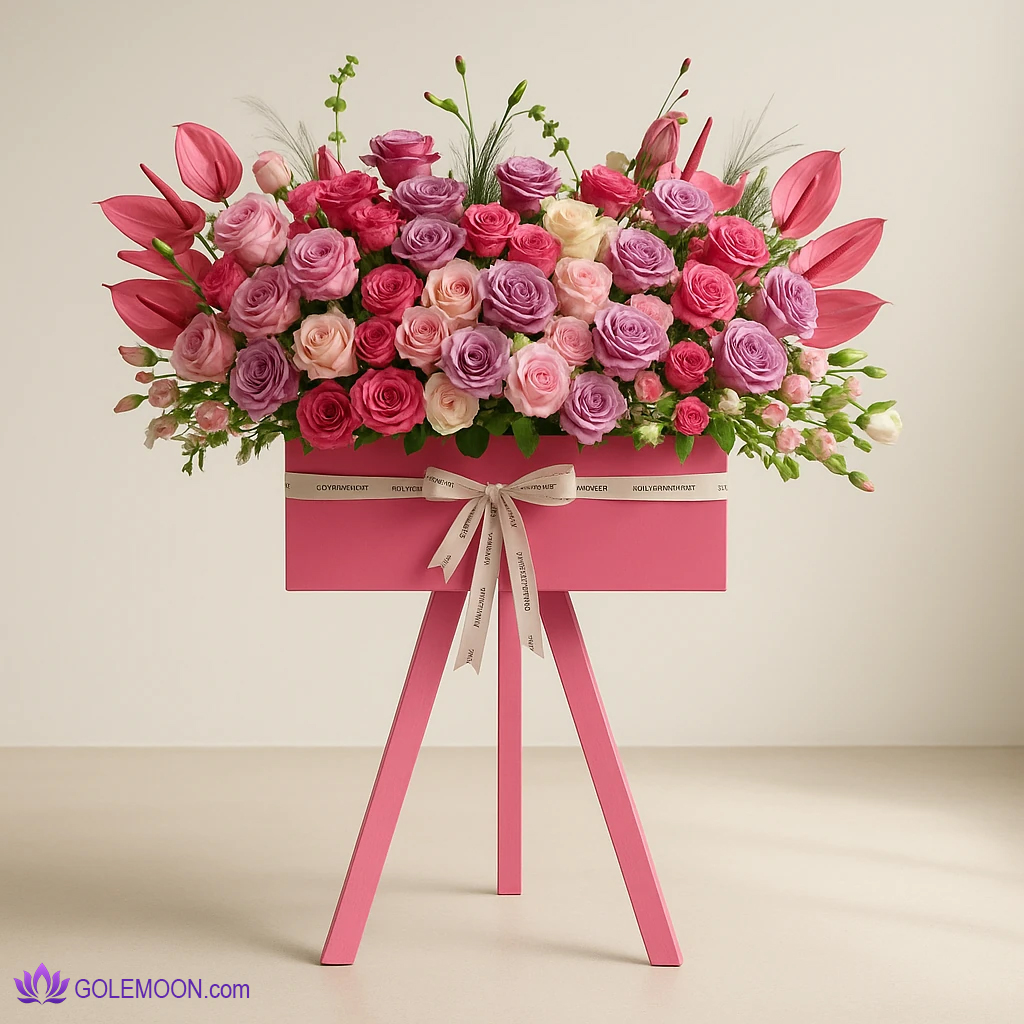 خرید باکس گل ادل خرید باکس گل ادل