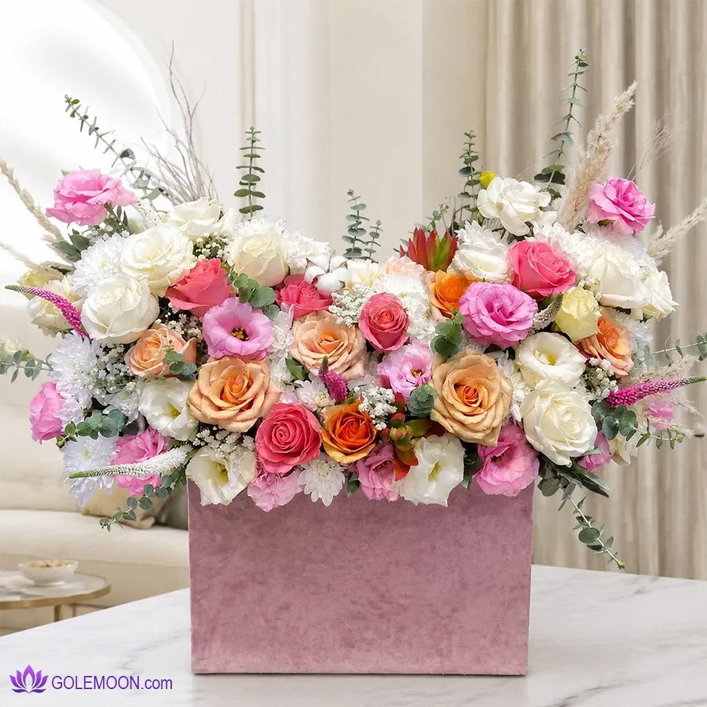 خرید باکس گل اورلیا خرید باکس گل اورلیا