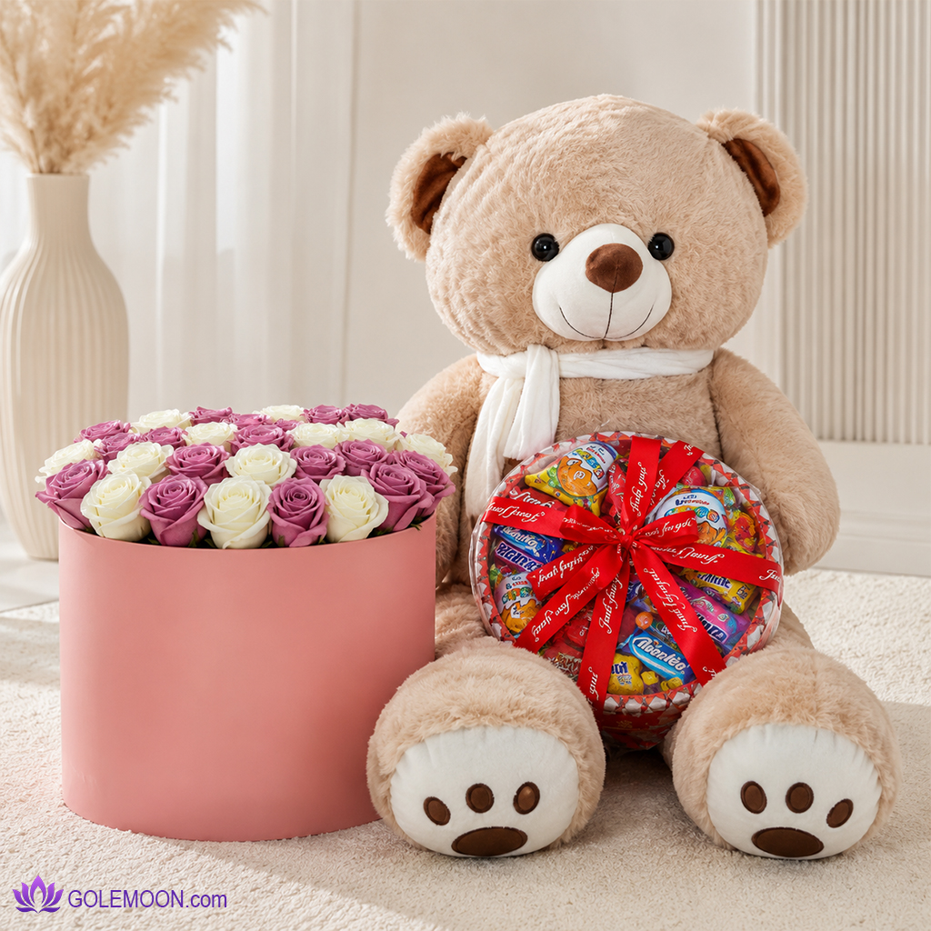 خرید باکس گل جلنار خرید باکس گل جلنار