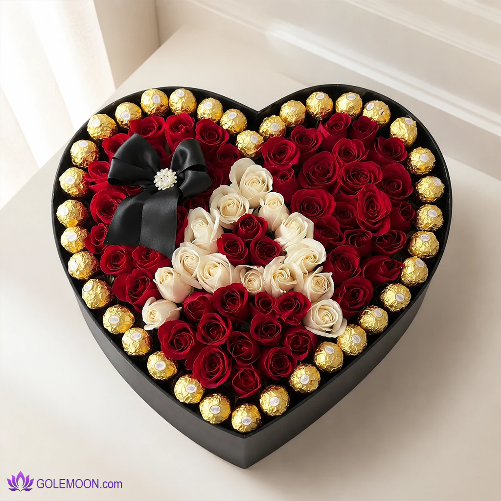 خرید باکس گل حرف A خرید باکس گل حرف A