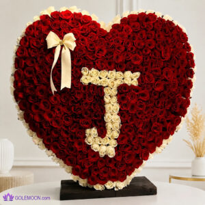 خرید باکس گل حرف J