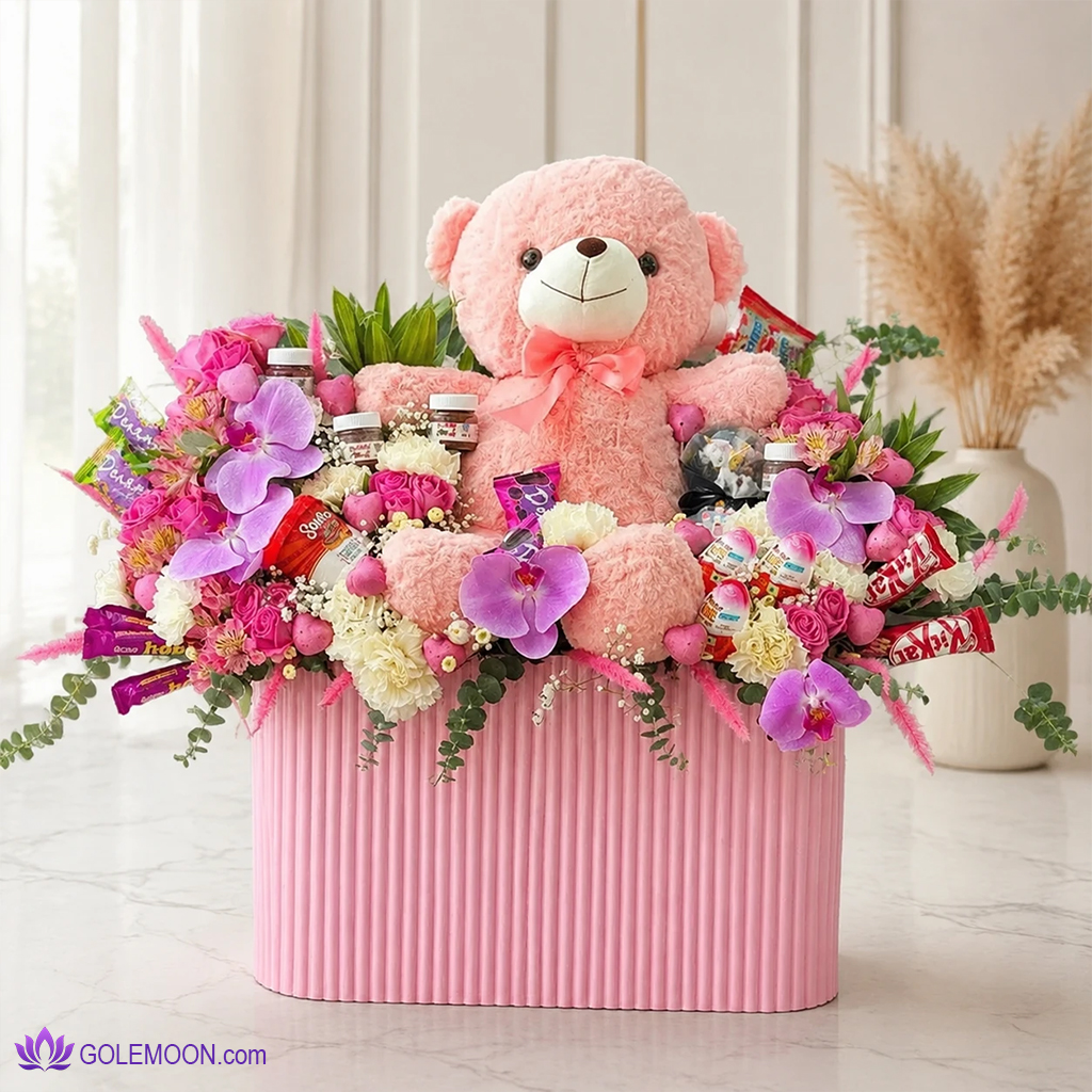 خرید باکس گل پادمیرا خرید باکس گل پادمیرا