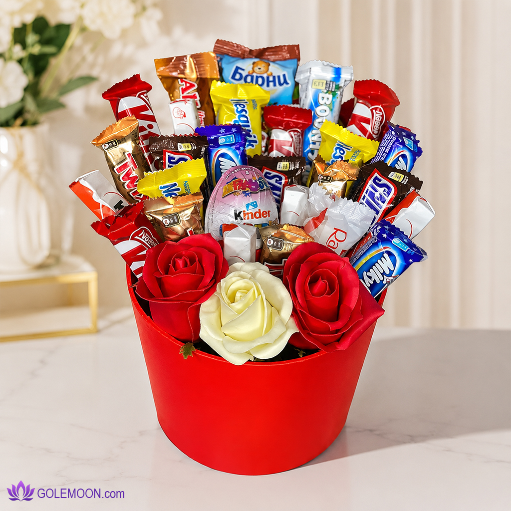 خرید باکس گل پرنیا خرید باکس گل پرنیا