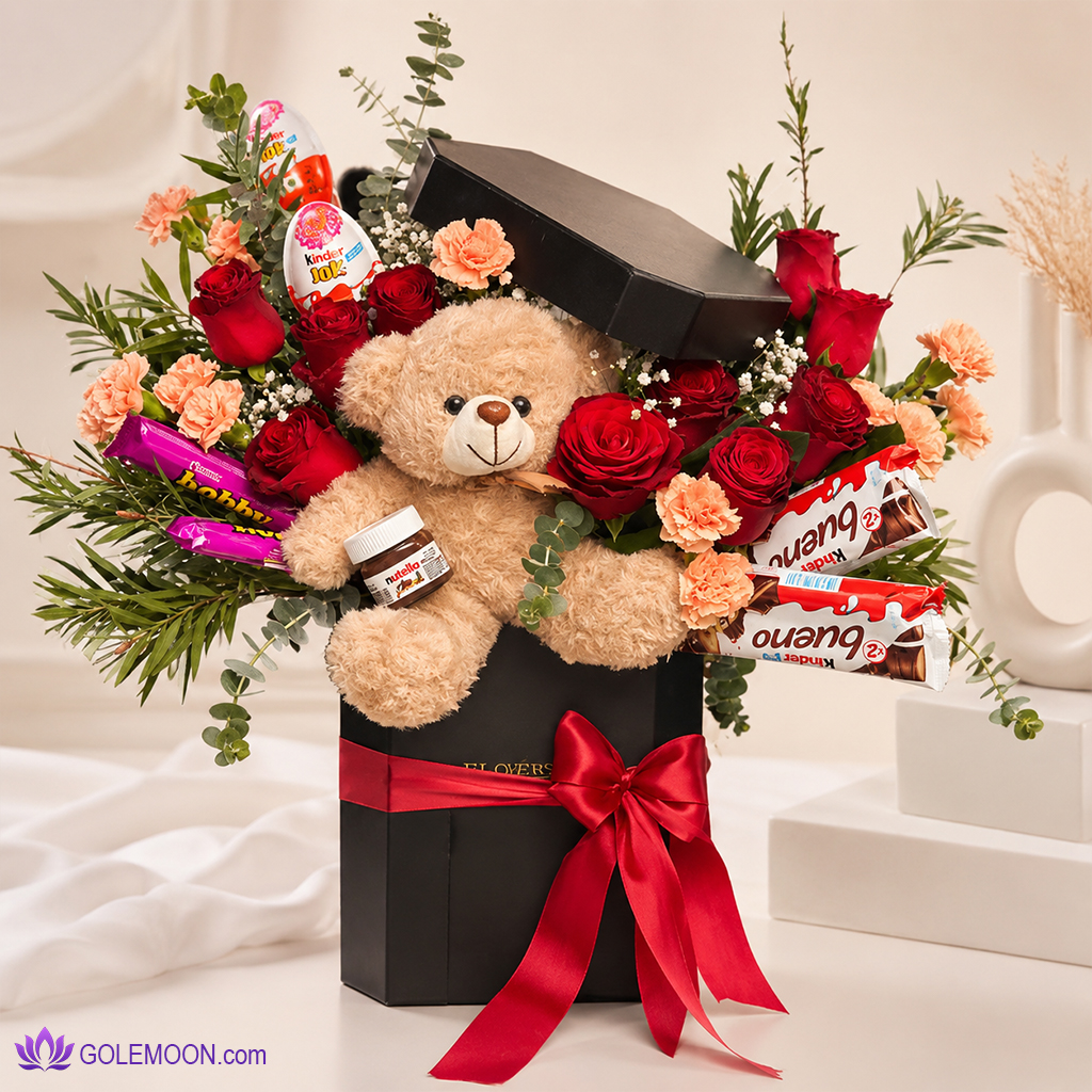 خرید باکس گل پرگل خرید باکس گل پرگل