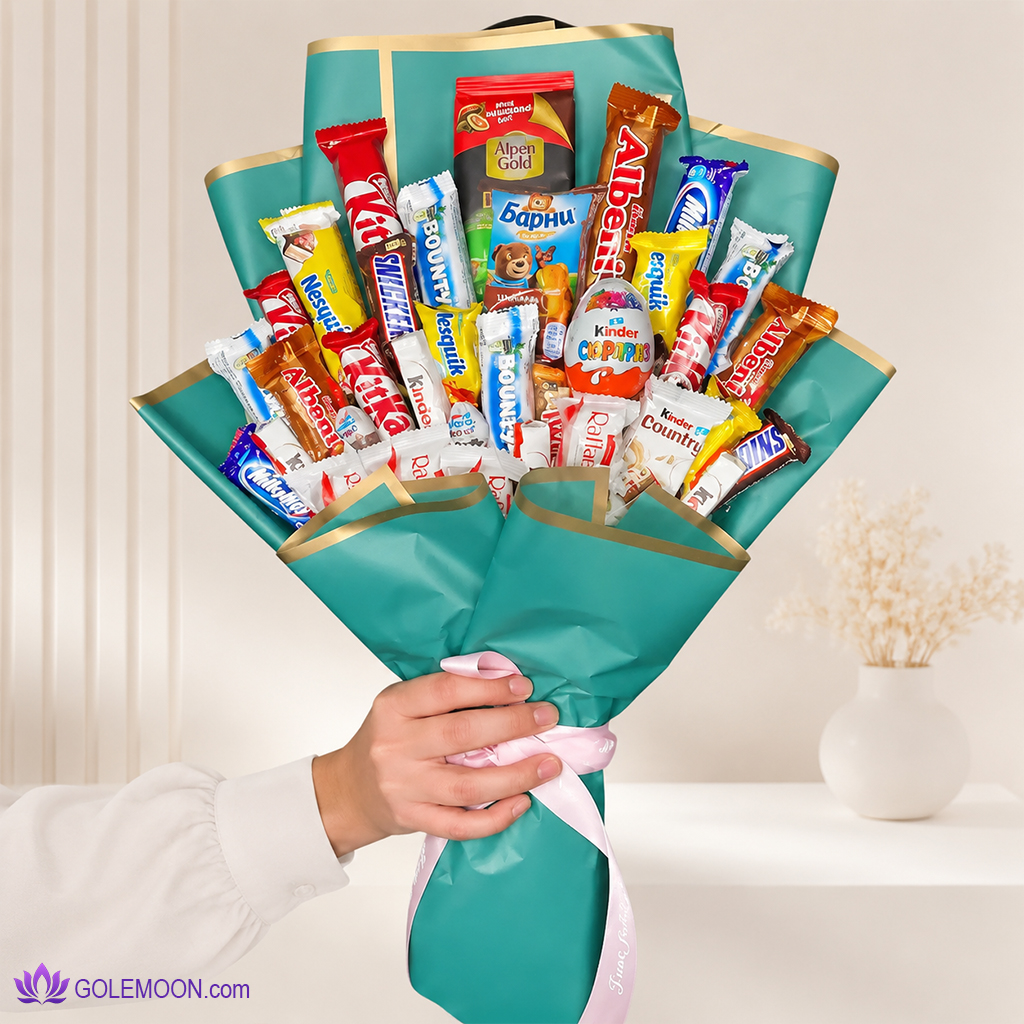خرید دسته شکلات ولنتاینی پرنیا خرید دسته شکلات ولنتاینی پرنیا