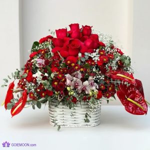 خرید سبد گل ساوین