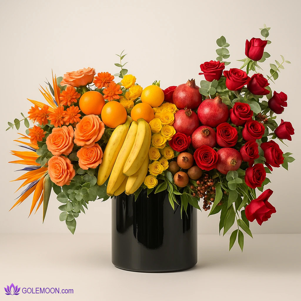خرید باکس گل و میوه کوثر خرید باکس گل و میوه کوثر