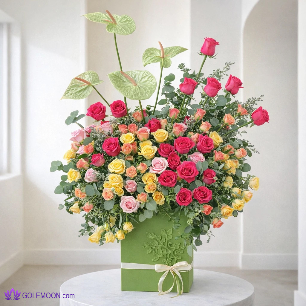خرید باکس گل ونوشا خرید باکس گل ونوشا