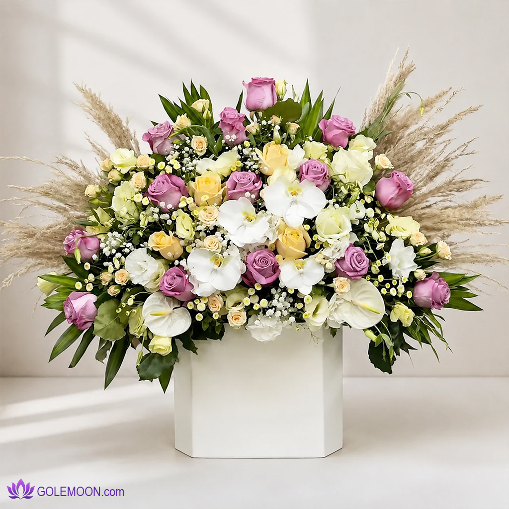 خرید باکس گل کلاله خرید باکس گل کلاله