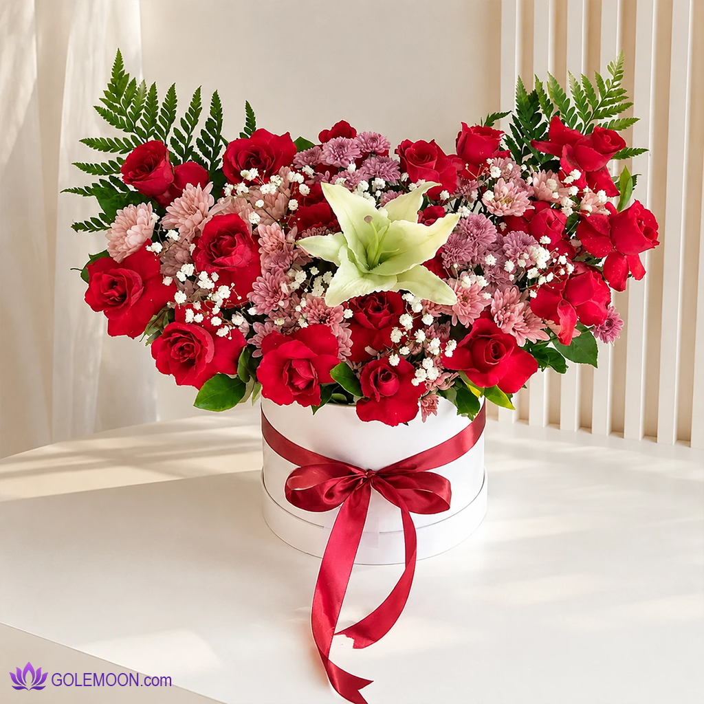 خرید باکس گل ارنیکا خرید باکس گل ارنیکا