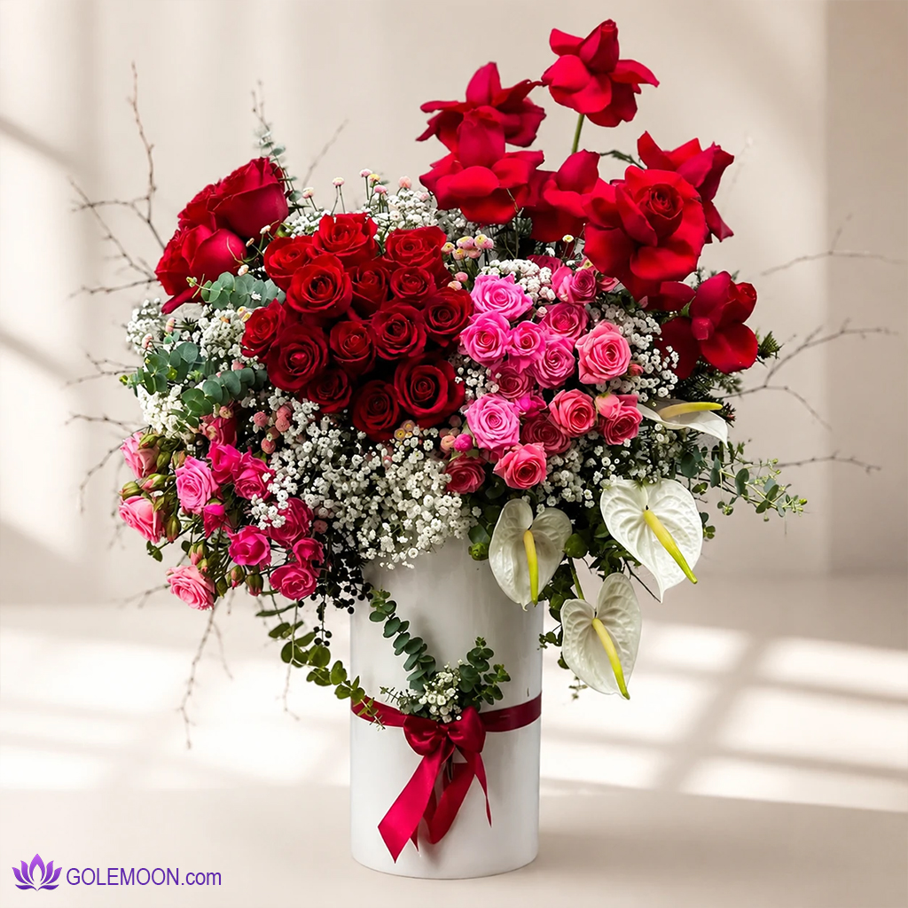 خرید باکس گل رزناز خرید باکس گل رزناز