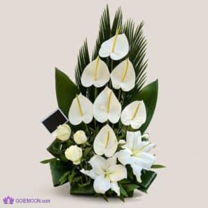 خرید سبد گل ترحیم یاشار