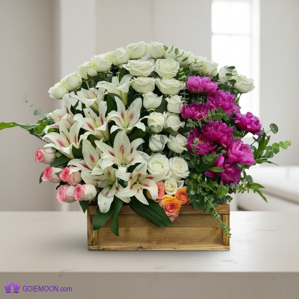 خرید سبد گل حنانه خرید سبد گل حنانه
