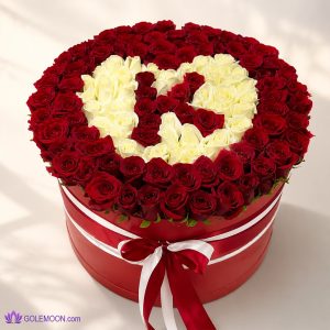 خرید باکس گل حرف K