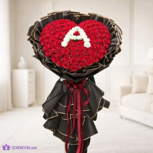 خرید دسته گل حرف A 5