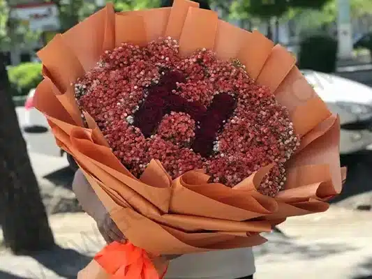 خرید باکس گل حروف و اعداد