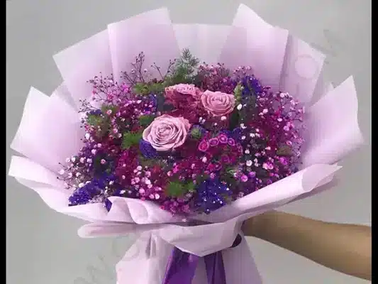 انتخاب اندازه، مدل و تزیین دسته گل داوودی